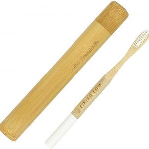 Cepillo de dientesde bambú + estuche de viaje