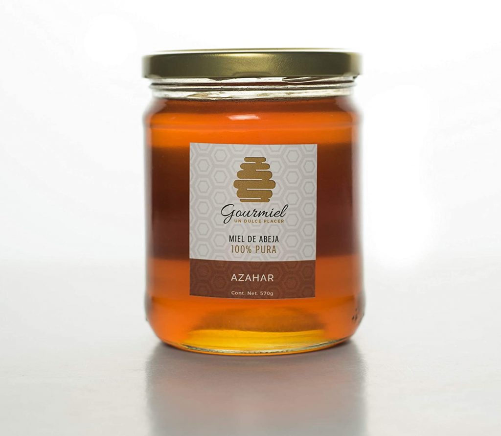 Miel de abeja 100 % pura floración de azahar 570 g.