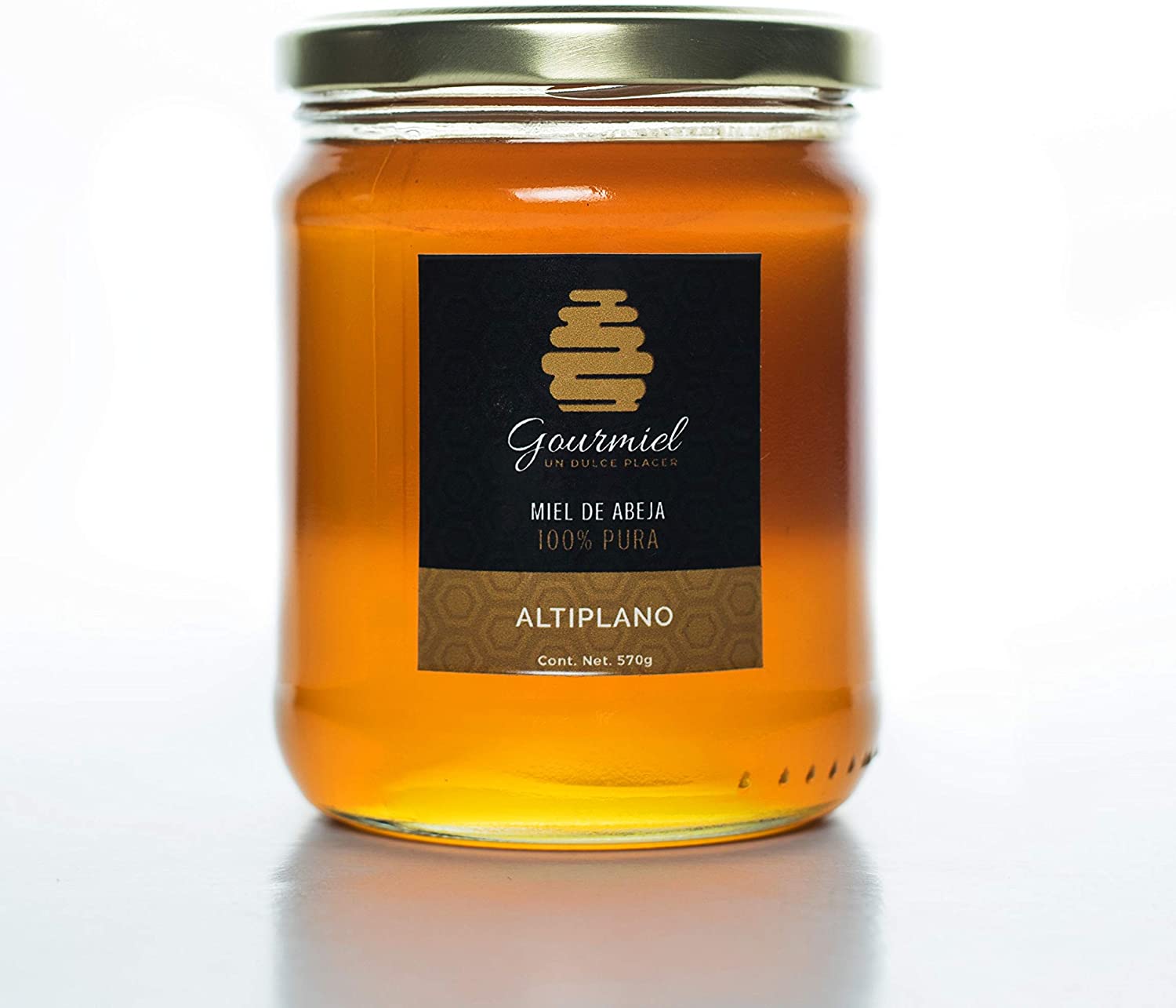Miel de abeja tipo mantequilla 100% pura, 600 gms | granja-la-noria