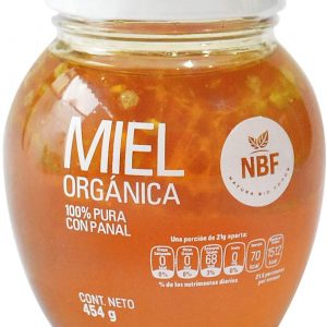 NBF Miel de abeja pura con panal comestible organica 454gr 100% Natural