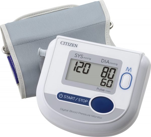 Citizen CH-453 Medidor de Presión Arterial, blanco/azul