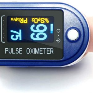 DQST Oxímetro de Pulso de Dedo, Monitor de Frecuencia Cardíaca, Respiratoria y Saturación de Oxígeno SpO2, Indice PI con Pantalla Digital OLED 1.3inches