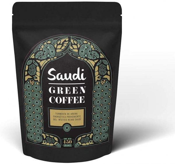 Saudi green coffee- café verde con cardamomo (60 tazas)