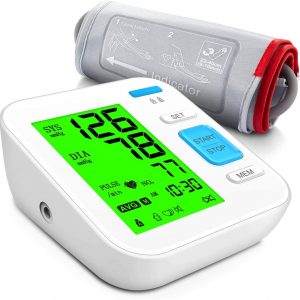Monitor de presión arterial ajustable con brazo de presión arterial digital