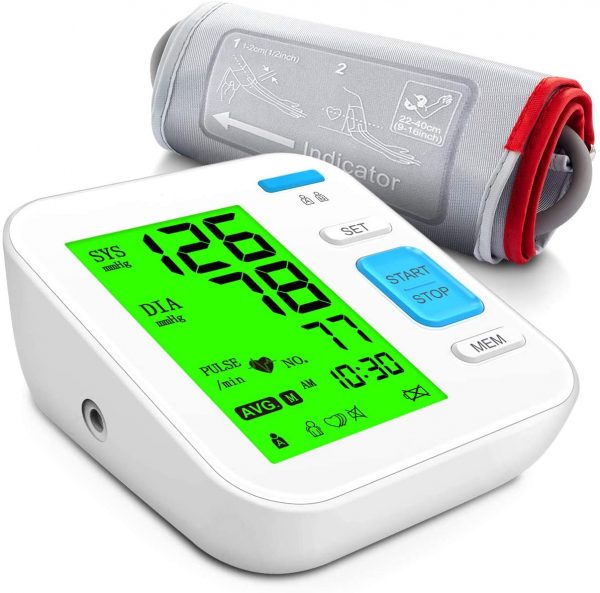 Monitor de presión arterial ajustable con brazo de presión arterial digital